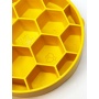 Yellow - Honeycomb Design eBowl Enrichment Slow Feeder Bowl for Dogs