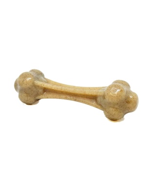 Brown - Knuckle Bone Ultra Durable Nylon Dog Chew Toy for Aggressive Chewers - Large