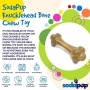 Brown - Knuckle Bone Ultra Durable Nylon Dog Chew Toy for Aggressive Chewers - Large
