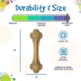 Brown - Knuckle Bone Ultra Durable Nylon Dog Chew Toy for Aggressive Chewers - Large