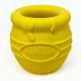 Yellow - Large Honey Pot Durable Rubber Treat Dispenser & Enrichment Toy - Large