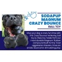 Black - Magnum Crazy Bounce Ultra Durable Rubber Chew & Retrieving Toy - Large
