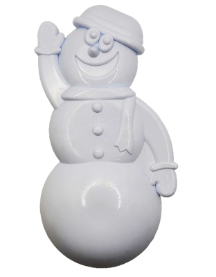 White - MKB Snowman Ultra Durable Nylon Dog Chew Toy for Aggressive Chewers