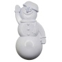 White - MKB Snowman Ultra Durable Nylon Dog Chew Toy for Aggressive Chewers