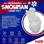 White - MKB Snowman Ultra Durable Nylon Dog Chew Toy for Aggressive Chewers