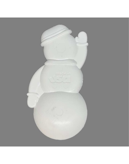 White - MKB Snowman Ultra Durable Nylon Dog Chew Toy for Aggressive Chewers