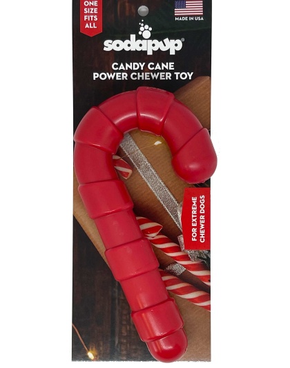 Red - SP Candy Cane Chew Toy  - Candy Cane Nylon Chew Toy