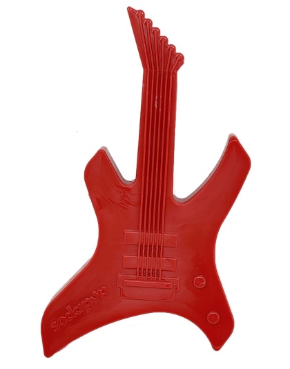 Red - SP Electric Guitar Ultra Durable Nylon Dog Chew Toy for Aggressive Chewers