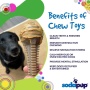 Brown - SP Honey Bone  Dental Tower Ultra Durable Nylon Dog Chew Toy for Aggressive Chewers - Large