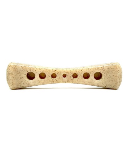 Brown - SP MOD Bone Ultra Durable Nylon Dog Chew Toy for Aggressive Chewers - Large