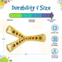 Brown - SP MOD Wishbone Ultra Durable Nylon Dog Chew Toy for Aggressive Chewers  - Medium