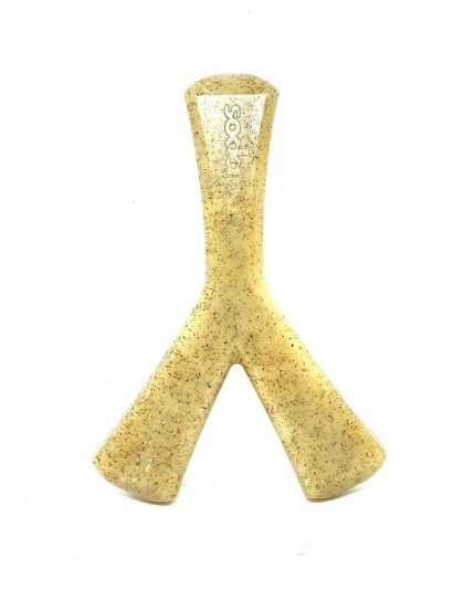 Brown - SP MOD Wishbone Ultra Durable Nylon Dog Chew Toy for Aggressive Chewers  - Medium