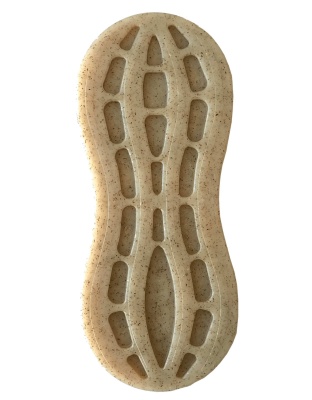 Brown - SP Peanut Ultra Durable Nylon Dog Chew Toy for Aggressive Chewers