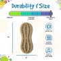 Brown - SP Peanut Ultra Durable Nylon Dog Chew Toy for Aggressive Chewers