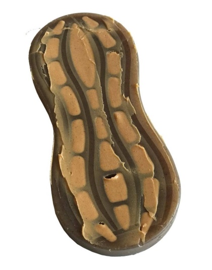 Brown - SP Peanut Ultra Durable Nylon Dog Chew Toy for Aggressive Chewers