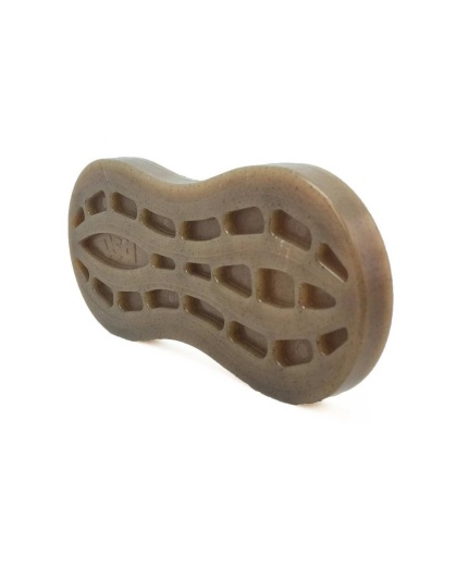 Brown - SP Peanut Ultra Durable Nylon Dog Chew Toy for Aggressive Chewers