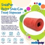 Red - SP Retro Soda Can Durable Rubber Chew Toy and Treat Dispenser - Large