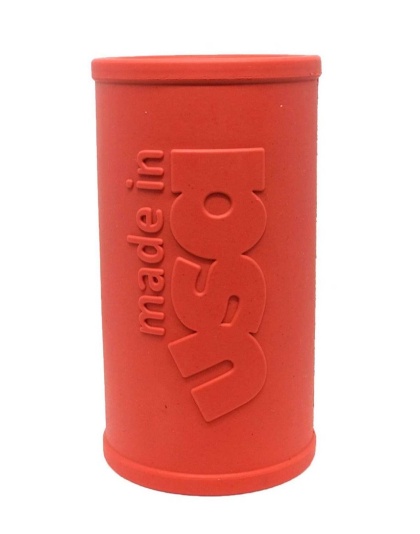 Red - SP Retro Soda Can Durable Rubber Chew Toy and Treat Dispenser - Large
