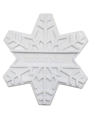 White - SP Snowflake Ultra Durable Nylon Dog Chew Toy for Aggressive Chewers