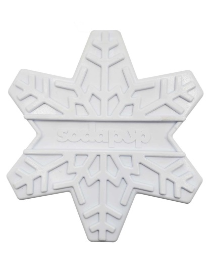 White - SP Snowflake Ultra Durable Nylon Dog Chew Toy for Aggressive Chewers