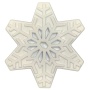 White - SP Snowflake Ultra Durable Nylon Dog Chew Toy for Aggressive Chewers