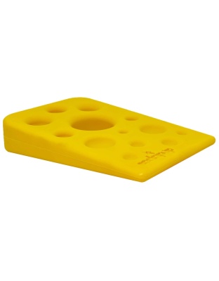 Yellow - SP Swiss Cheese Wedge Durable Nylon Dog Chew Toy for Aggressive Chewers