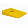 Yellow - SP Swiss Cheese Wedge Durable Nylon Dog Chew Toy for Aggressive Chewers
