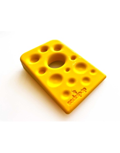 Yellow - SP Swiss Cheese Wedge Durable Nylon Dog Chew Toy for Aggressive Chewers