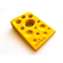 Yellow - SP Swiss Cheese Wedge Durable Nylon Dog Chew Toy for Aggressive Chewers
