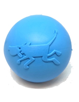 Blue - SP Wag Ball Ultra Durable Synthetic Rubber Chew Toy & Floating Retrieving Toy - Large