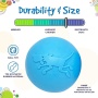 Blue - SP Wag Ball Ultra Durable Synthetic Rubber Chew Toy & Floating Retrieving Toy - Large
