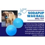 Blue - SP Wag Ball Ultra Durable Synthetic Rubber Chew Toy & Floating Retrieving Toy - Large