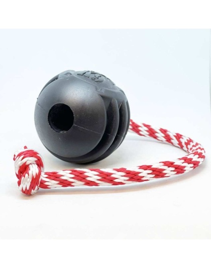 Black - USA-K9 Magnum Black Stars and Stripes Ultra-Durable  Rubber Chew Toy, Reward Toy, Tug Toy, and Retrieving Toy  - Large