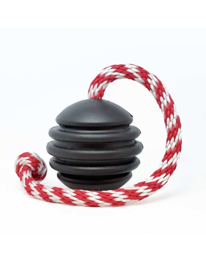 Black - USA-K9 Magnum Black Stars and Stripes Ultra-Durable  Rubber Chew Toy, Reward Toy, Tug Toy, and Retrieving Toy  - Large
