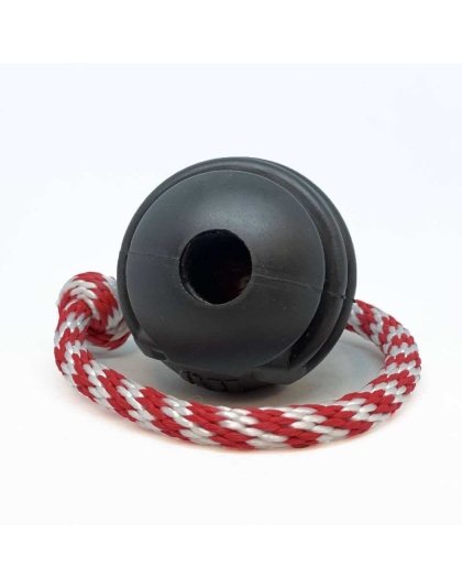 Black - USA-K9 Magnum Black Stars and Stripes Ultra-Durable  Rubber Chew Toy, Reward Toy, Tug Toy, and Retrieving Toy  - Large