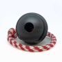 Black - USA-K9 Magnum Black Stars and Stripes Ultra-Durable  Rubber Chew Toy, Reward Toy, Tug Toy, and Retrieving Toy  - Large