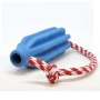 Blue - USA-K9 Rocket Durable Rubber Reward Toy, Tug Toy, and Retrieving Toy  - Large