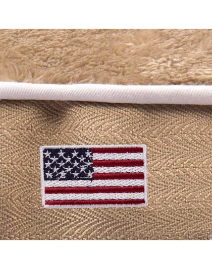 Safari - Halo American Flag Round Dog Bed - S