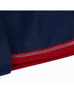 Navy Peony - Halo Bonum Dog Jacket with Collar - S