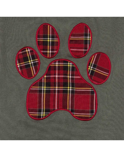 Duck Green - Halo Duck Green Plaid Paw Sweater - L