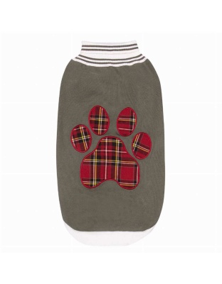 Duck Green - Halo Duck Green Plaid Paw Sweater - M