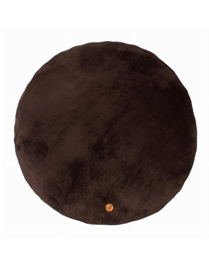 Charcoal - Halo Hanukkah Round Dog Bed - S