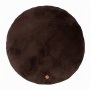 Charcoal - Halo Hanukkah Round Dog Bed - S