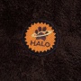 Charcoal - Halo Hanukkah Round Dog Bed - L