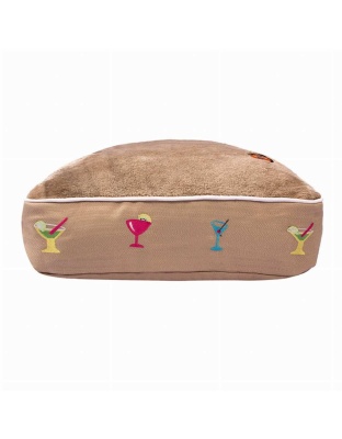 Safari - Halo Martinis Rectangular Dog Bed - M