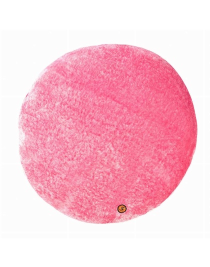 Pink - Halo Palm Trees Round Dog Bed - L