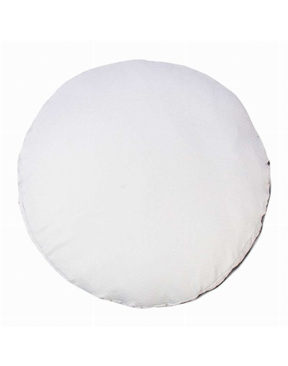 Cashmere Blue - Halo Palm Trees Round Dog Bed - L