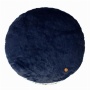 Cashmere Blue - Halo Palm Trees Round Dog Bed - L