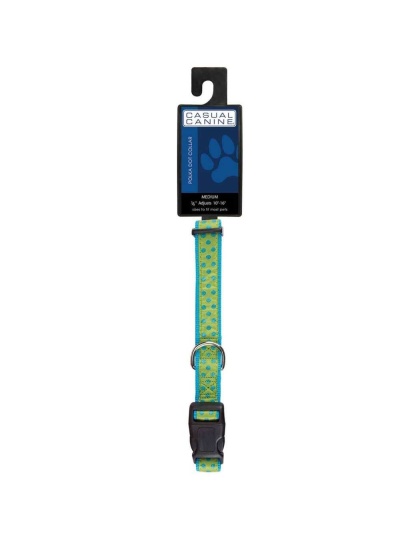Green - CC Polka Dot Collar 6-10In Grn - 6-10in