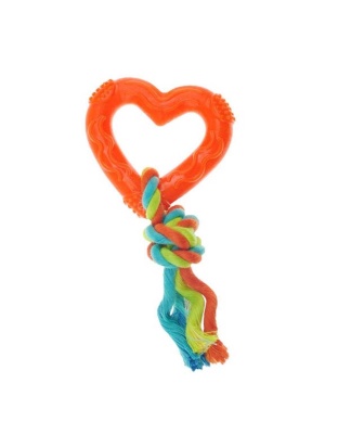 Orange - CHP Rope with TPR Heart Org